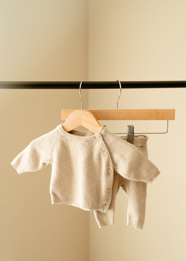 Cincinnati newborn photographer Sun & Vine Photography newborn closet outfits for in home newborn lifestyle photography sessions