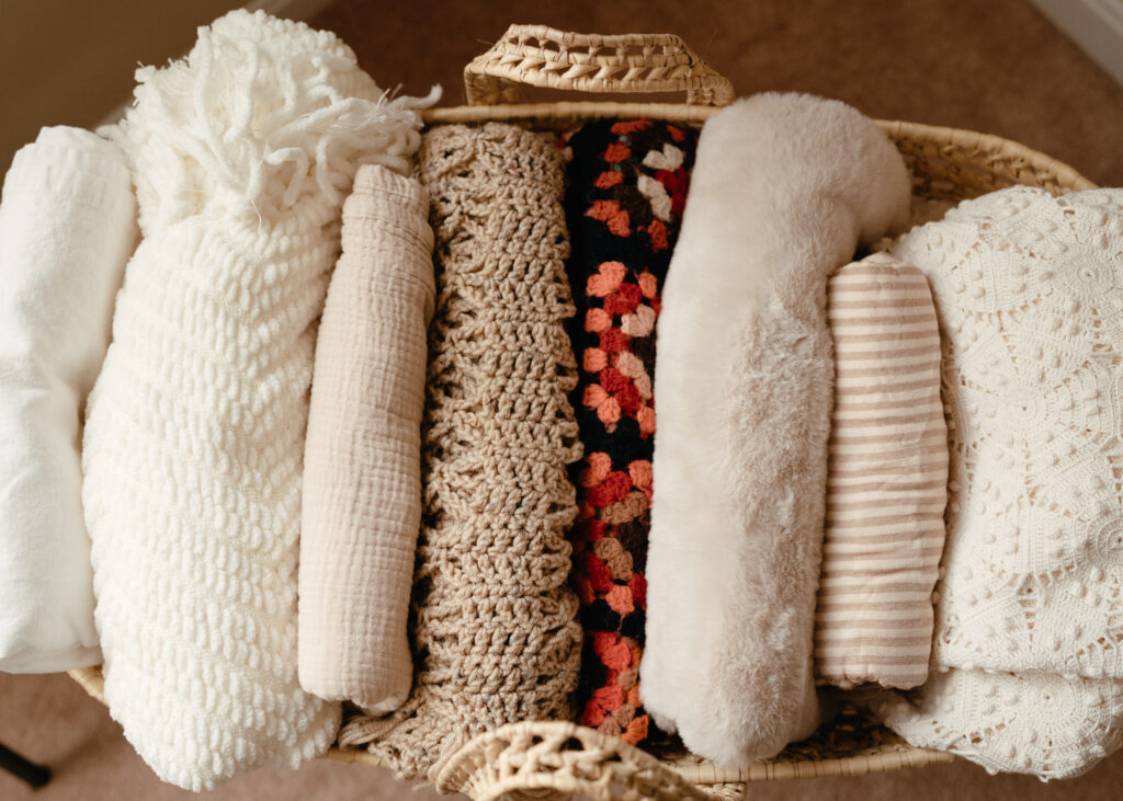 Sun & Vine Photography newborn closet outfits for in home newborn lifestyle photography sessions