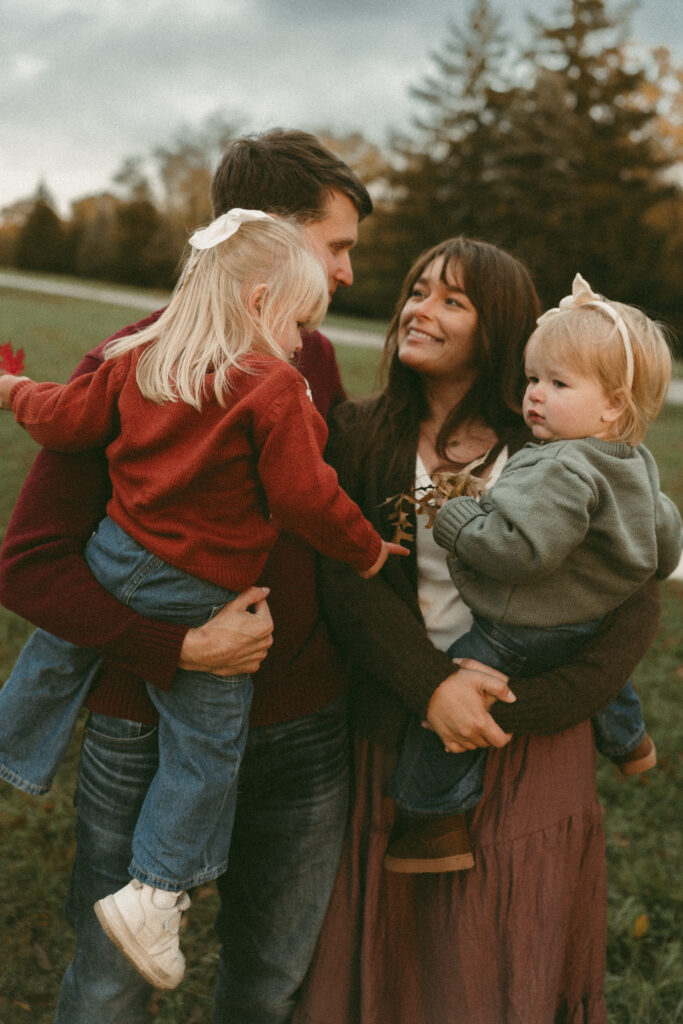 toddler family during lifestyle photographer session in cincinnati